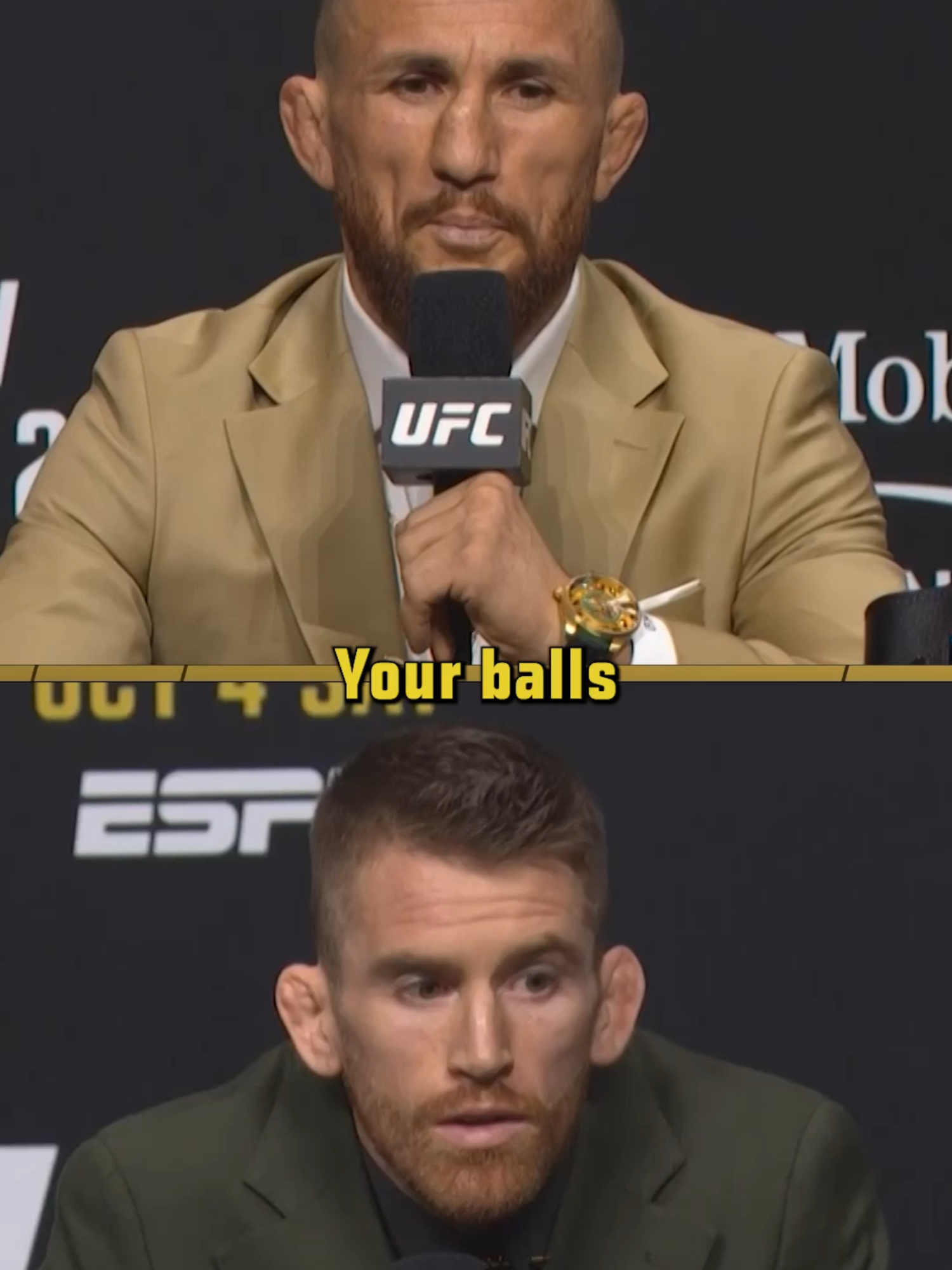 👀🍿 Can always rely on #MerabDvalishvili to take things up a level at a #UFC Presser 😂  #MMA #UFC320
