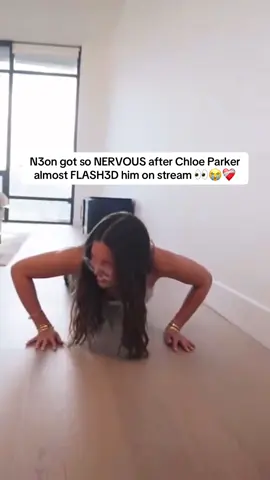 N3on got so NERVOUS after Chloe Parker almost FLASH3D him on stream 👀😭❤️‍🩹 | #n3on #chloeparker 