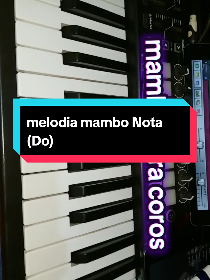 mambo para cadena de coros Nota (Do) #tutorials #coritoscristianos #pianocover 