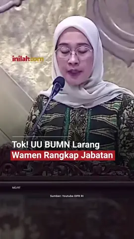 Undang undang Badan usahakan milik Negara ( BUMN ) yang baru saja di sah kan oleh anggota DPR Resmi melarang Mentri untuk Dan wakil menteri untuk merangkap jabatan Sebagai Komisaris BUMN. Larangan rangkap jabatan itu paling lama 2 Tahun untuk Mentri dan wakil menteri sambil setelah keluarnya keputusan MK  (mahkamah konstitusi) Nomor 128/PUU-XXIII 2025.  Hal tersebut di sampaikan oleh Mentri Pandayagunaan Aparatur Negara dan Reformasi Birokrasi (PANRB) widiyantini saat menyampaikan pandangan Presiden Prabowo Subianto Terhadap Revisi undang-undang BUMN dalam Rapat paripurna ke 6 DPaR masa persidangan 1 tahun silang 2025-2026 pada Kamis (02-10-2025) Sumber : YouTube DPR RI dan Inilahcom  #DPR #MENTRI #PRABOWO 