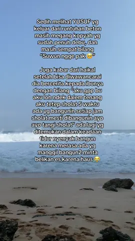 Yaa Allah kuatkan mereka yang masih terjebak dalam reruntuhan, kuatkan orang tua mereka 🤲🏻😭 #pondokalkhoziny #alkhozinybuduran 
