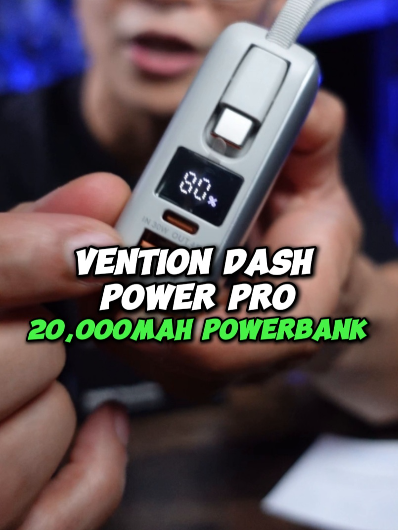 Vention Dash Powerpro 20000mah Powerbank Built-in USB Cable #travelcharger #vention #powerbank #airline #traveltips #gadgetfinds #20000mahpowerbank