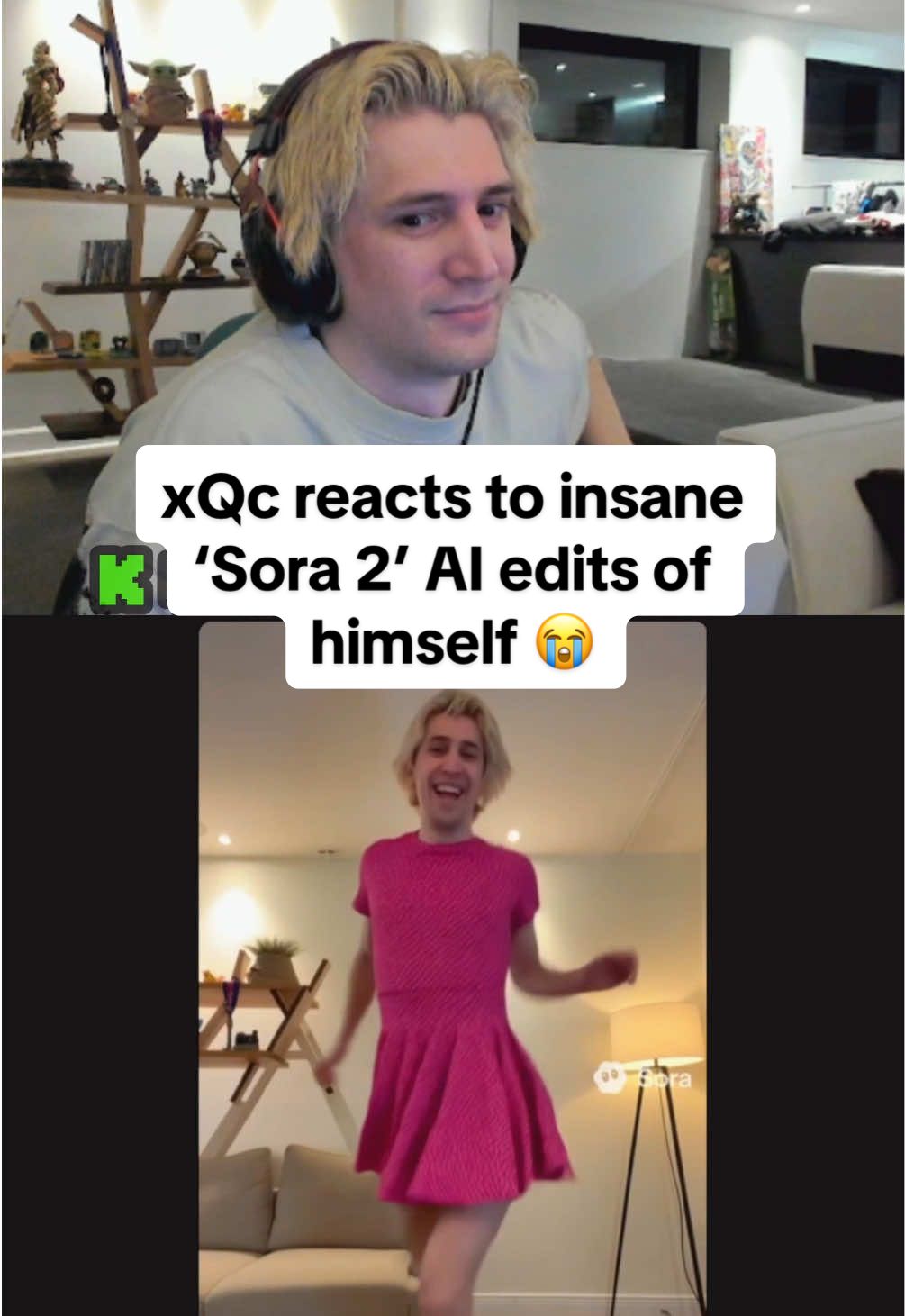 what are they doing to xQc 😭 #xqc #ai #sora #openai #fyp 