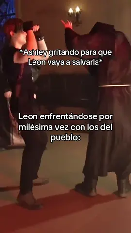 Hasta se arta de tanto Leon 😭😞 #residentevil #residentevil4  #leonskennedy #leonkennedy  #residentevil4remake 