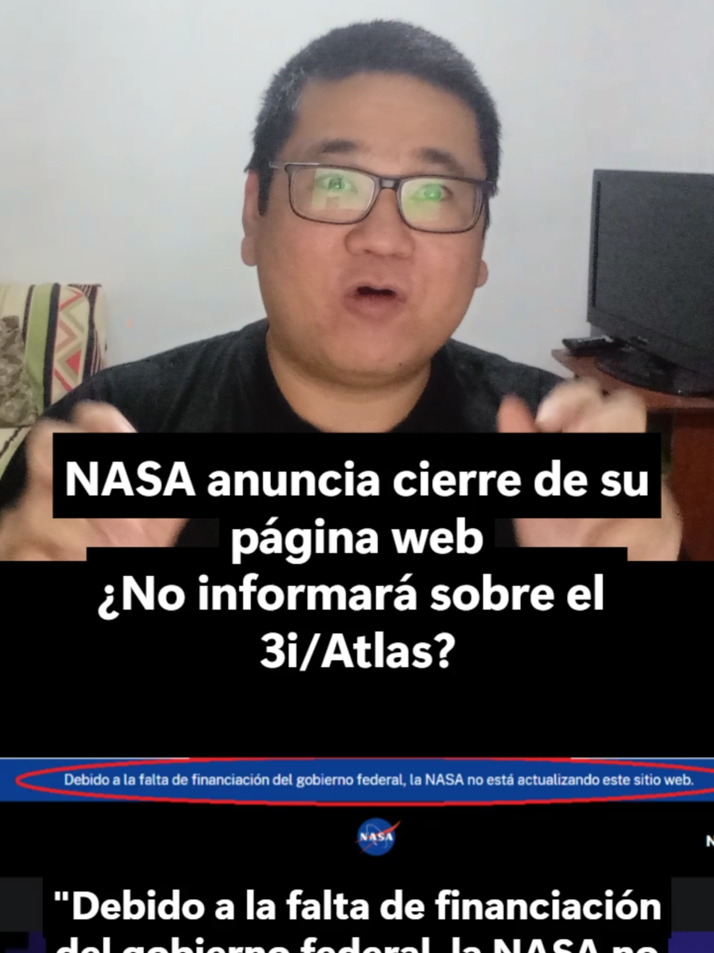 NASA anuncia cierre de su página web: ¿No informará sobre el 3iAtlas? #misterio #misterios #enigmas #enigma #CienciaFicción #Ficción #SciFi #3iatlas #nasa