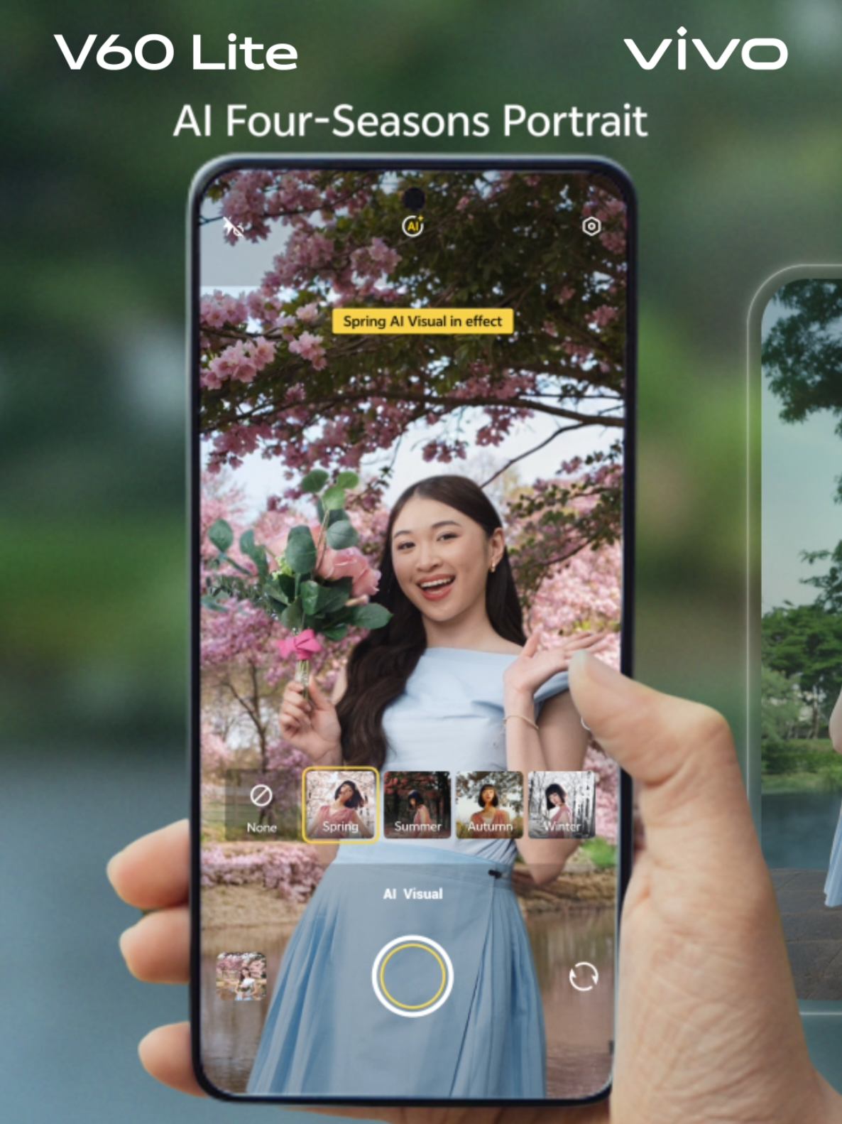 Vibes ON bareng GenLite Blue kita @Shani Indira dan #vivoV60Lite! 💙 Modul kamera yang sleek plus AI Four-Seasons siap bikin foto kamu selalu on point cuma lewat satu sentuhan ✨ Ubah kotamu jadi 4 musim pakai #vivoV60Lite, bisa di pre-order di vivo Store terdekat atau e-commerce kesayanganmu. Jangan sampai ketinggalan, vivolks! #GayaOnGameOn