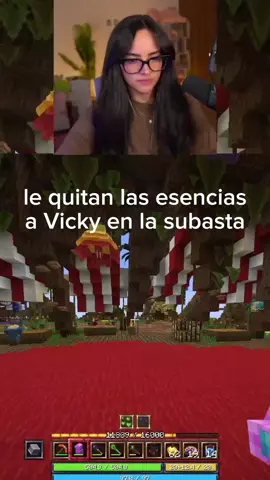 Vicky Palami pierde las esencias de mago en la subasta #streamer #Viral #vickypalami #Minecraft #fyp 