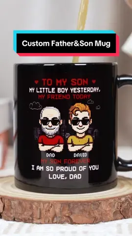 From little hands to grown man - always my son 💙 #pawfecthouse #personalizedgifts #dadandson #fatherson #son