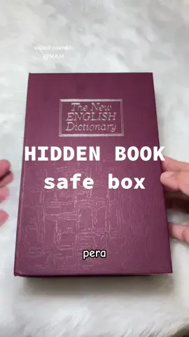 perfect tong hidden book safe box kung gusto nyo mag ipon ng walang nakakaalam. #hiddenbooksafebox #savemoney #hiddenbooksafeboxformoney 
