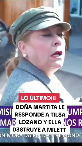 Tilsa lozano le responde a Martita y a MILETT #lanochehabla #milettfigueroa #doñamartita #tilsalozano #farandulaperuana 