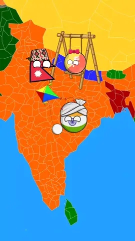 Dashain celebration funny video in countryballs edition 😆😆 #foryou #foryoupage #nepal #dashain #nepalitiktok 