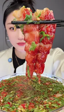 กุ้งแดงสเปนสดๆ🦐#กุ้ง #กุ้งสด #กุ้งแดงสเปน #mukbang #trending 