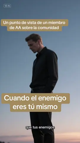 En AA aprendemos que el verdadero campo de batalla no está afuera, sino dentro de nosotros. Los enemigos que más daño nos hacen no son las personas ni las circunstancias, sino el ego, el miedo y el resentimiento que habitan en nuestro interior. Enfrentarlos es el primer paso hacia la verdadera libertad. #SobriedadVerdadera #VenceATuEgo #UnDíaALaVez #TransformaciónInterior #DocePasosAA