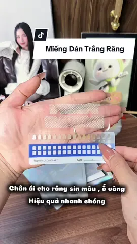 Miếng dán trắng răng chân ái cho da ố vàng xỉn màu , tiện lợi mà hiệu quả #miengdantrangrang #miengdantrangranglysmiego #viral #chamsocrangmieng 