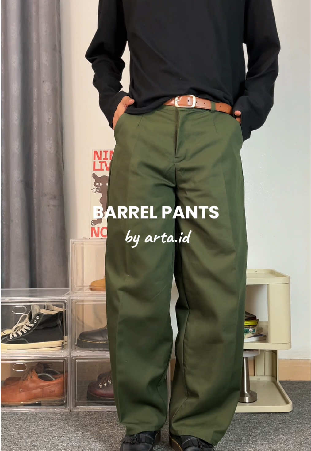 baggy barrel pants harga pelajar☝🏻 #rekomendasicelana #barrelpants #celanaformal #baggypants #inspooutfit 