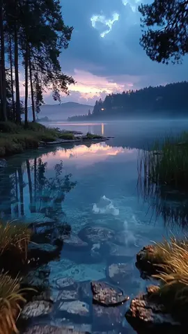 Calming lake water #релакс #ambience #asmr #tranquility #midjourney 