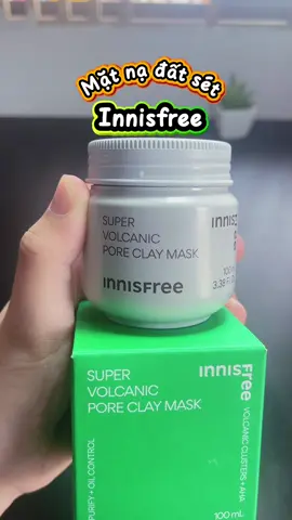 Mặt nạ đất sét là khắc tinh của mụn đầu đen, sợi bã nhờn đó mấy bà #innisfree #matnadatsetinnisfree #matnadatset 