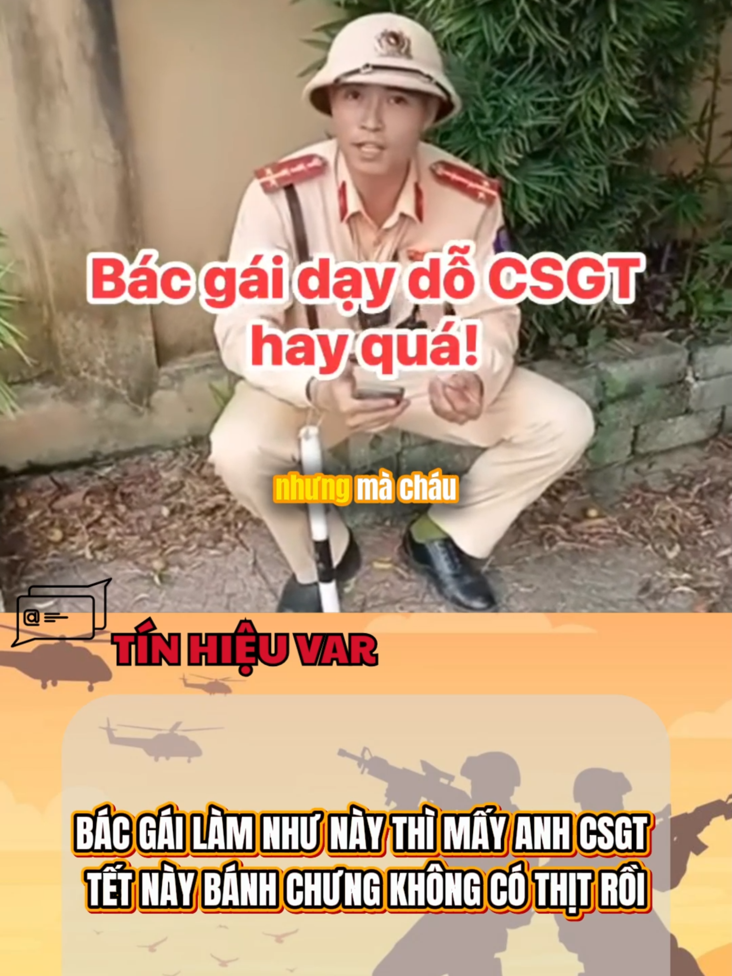 BÁC GÁI LÀM NHƯ NÀY THÌ MẤY ANH CSGT LẤY GÌ ĂN ĐÂY #tinhieuvar #theanh28 #csgt #fyp
