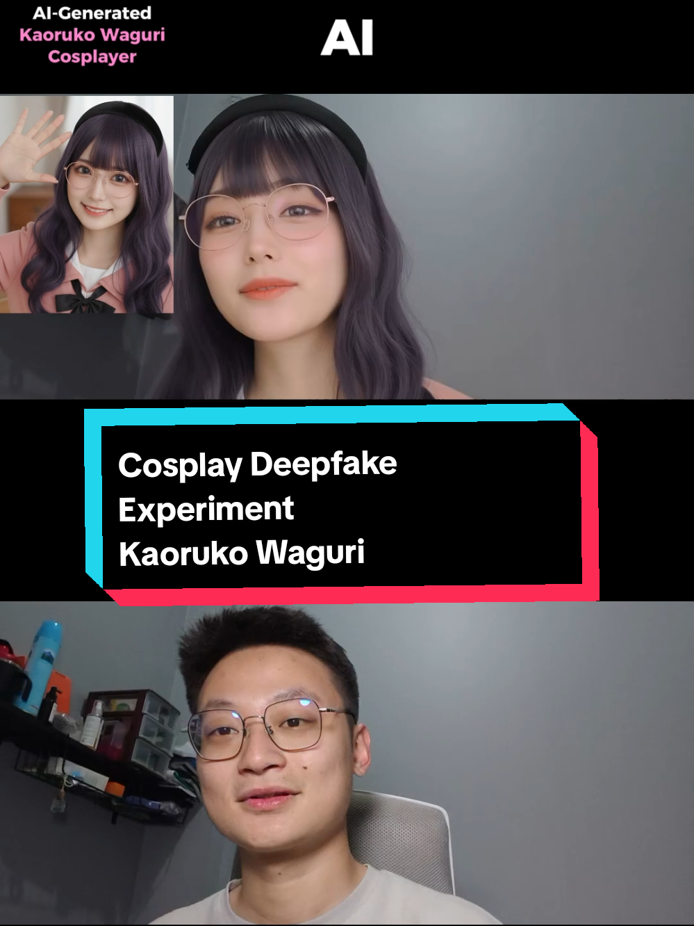 Kaoruko Waguri cosplay AI deepfake 🎀 #kaorukowaguri #fragrantflowerbloomswithdignity #artificialintelligence #deepfake #davechristianthio 