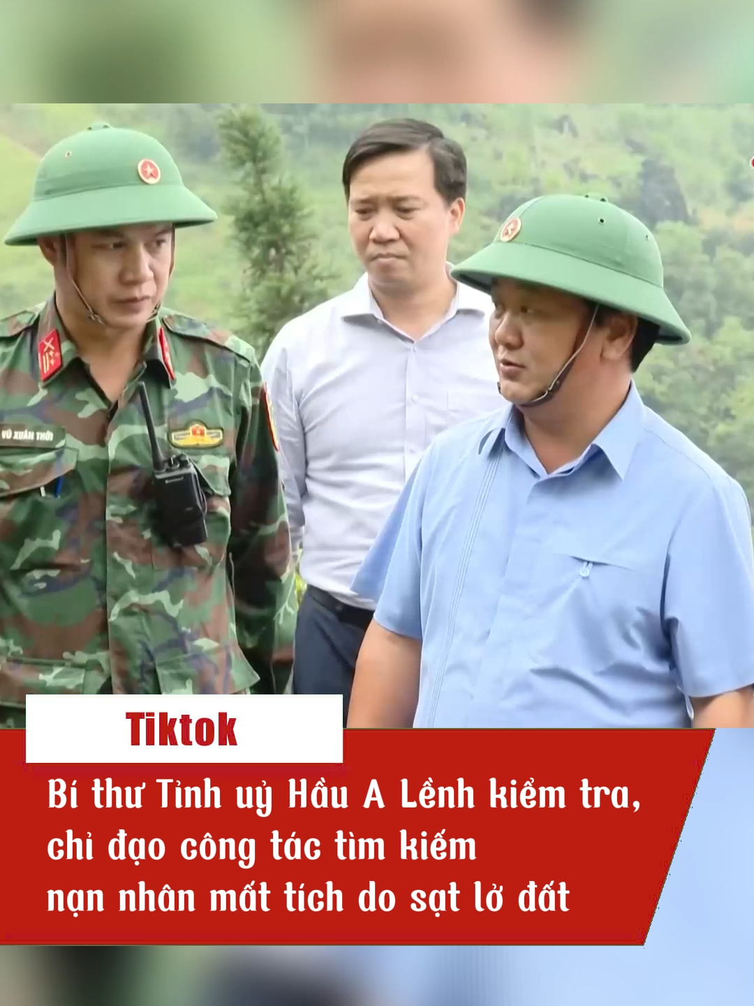Bí thư Tỉnh uỷ Hầu A Lềnh kiểm tra, chỉ đạo công tác tìm kiếm nạn nhân mất tích do sạt lở đất tại thôn Má Lầu A, xã Lũng Cú, tỉnh Tuyên Quang #baoTuyenQuang #bithuHauALenh #baoso11 #lungcu #hagiang