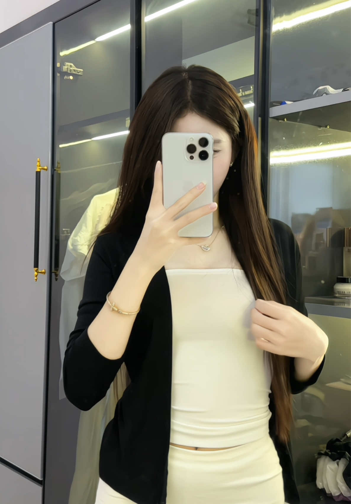 Dành cho bà nào không thích cardigan dáng ngắn #aokhoaccardigan #outfit #fyp #viral #xuhuong 