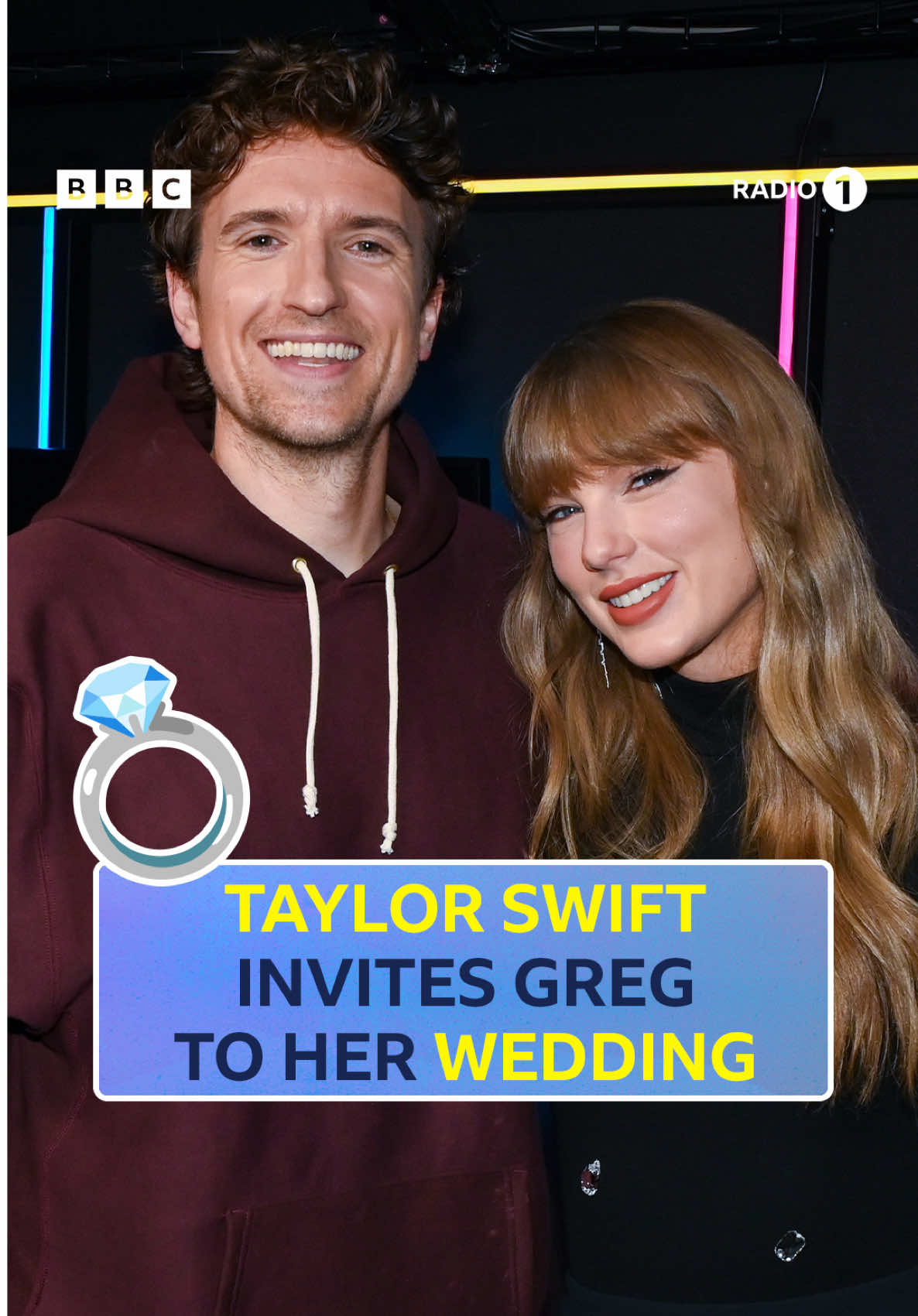 @gregjames you better get suit shopping 👀 Catch the full interview with @Taylor Swift on Radio 1’s Youtube now 🫶