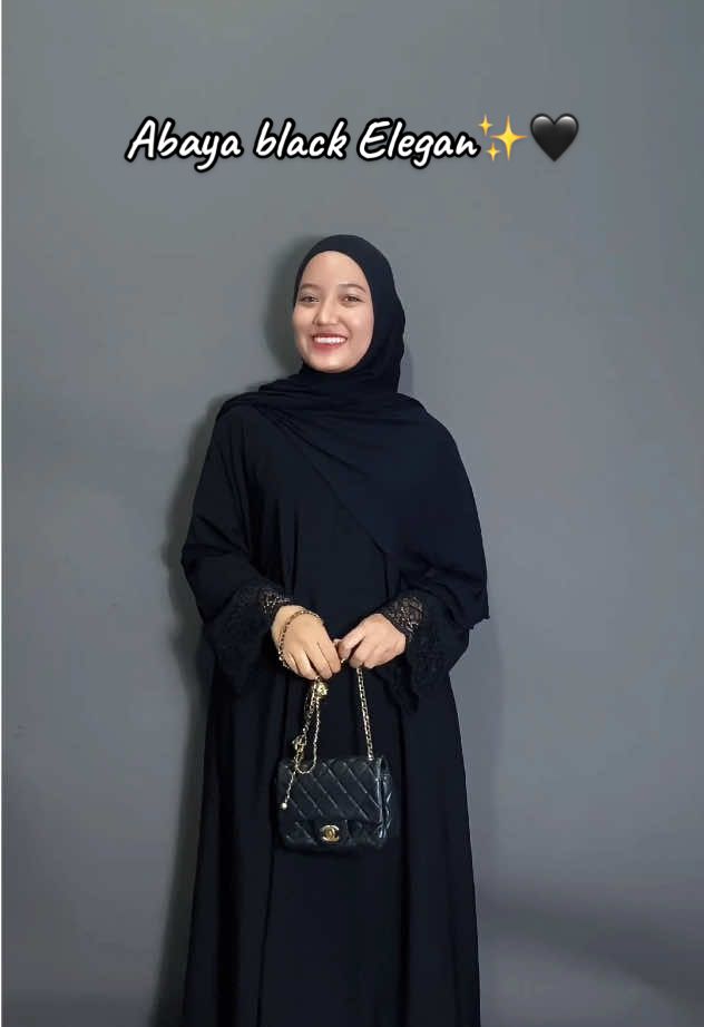 Detail Abaya Maleeka✨🖤 #abaya #PromoGuncang1010 #GajianSale #geraiaulia 