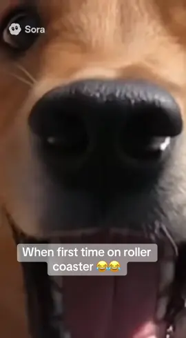 First time on roller coaster #funnyvideos #funnydogs #rollercoaster #comedy 