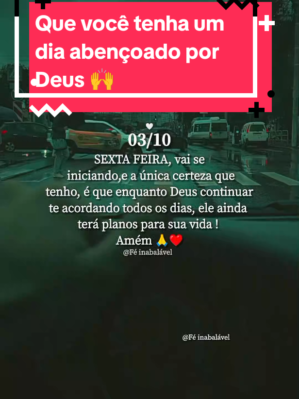 Que você tenha uma sexta feira abençoada.#bomdia #sextou #gratidao #obrigadodeus #mensagemdodia 