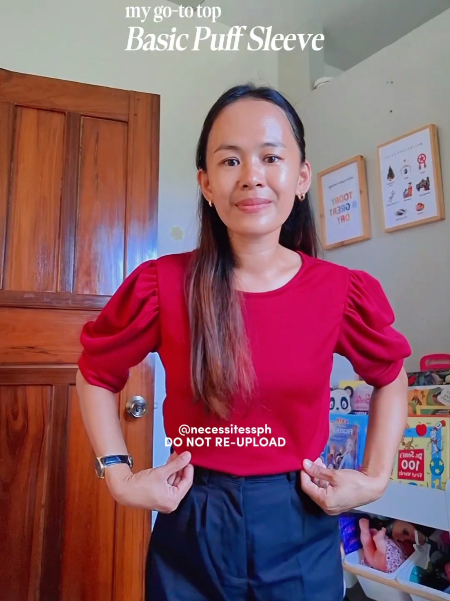 99 pesos lang at ang quality sobrang ganda! #puffsleeve #topforwomen #OOTD #uniqmnl 