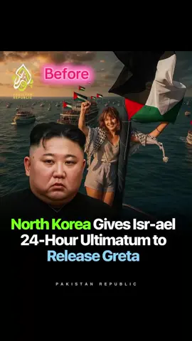 Greta a is a north Korea citizen who join flotilla from France and arrested by Israeli forces as you know they arrested all flotilla team Greta apeel to her government on her apeel Kim jong give 24-hours altimatum to Israeli forces to release Greta and now Israel release Greta 