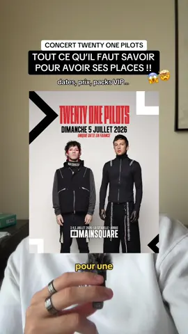 Concert Twenty One Pilots au Mainsquare Festival : tout ce qu’il faut savoir 🤯 Tu vas y aller ? @Main Square Festival #twentyonepilots #topfans #21pilots #twentyonepilotsedit #concerts 