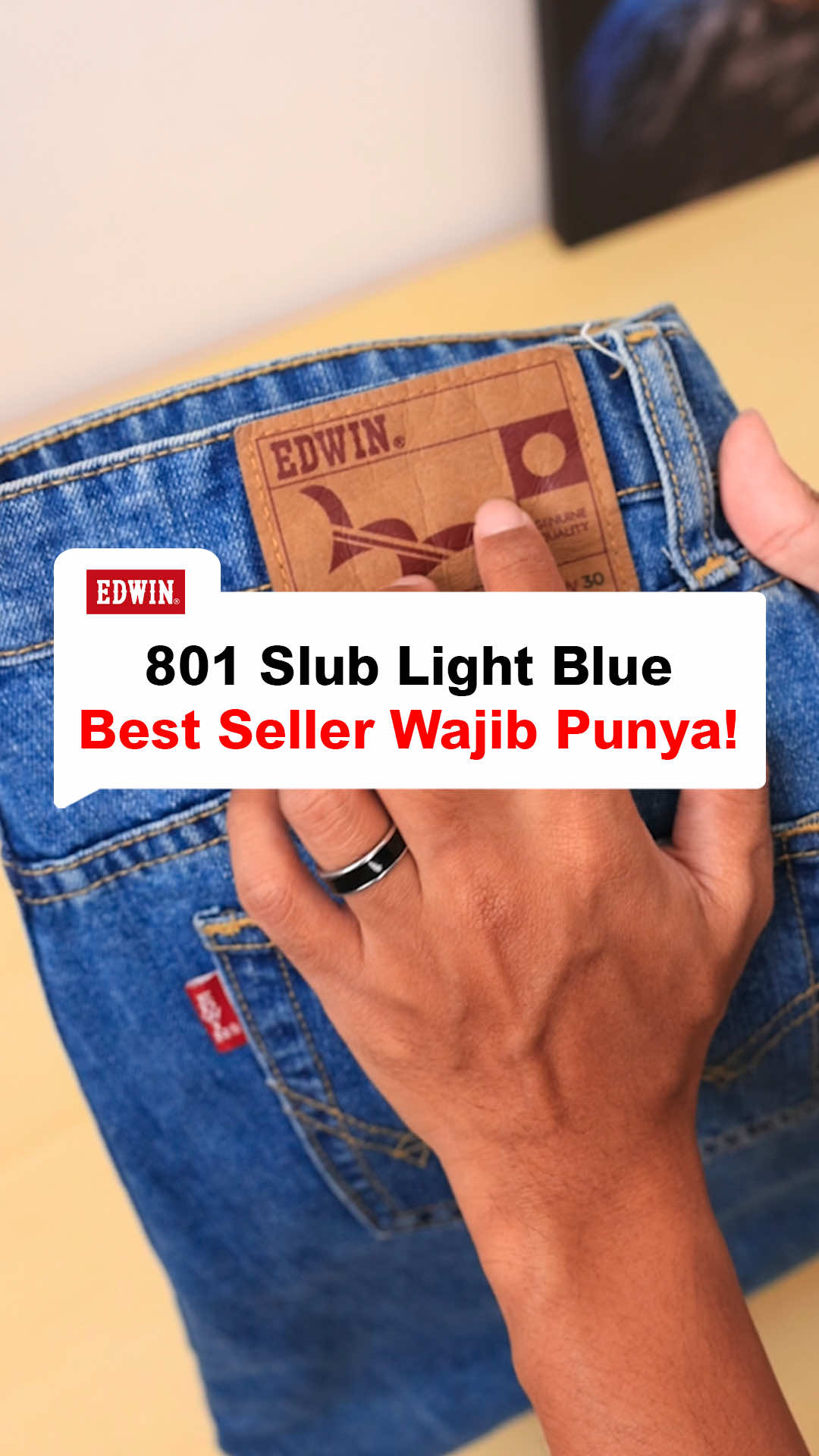 801 Slub Light Blue Jeans Best Seller dari Edwin Dengan material yang berkualitas membuat jeans ini menjadi favorite banyak orang! #EdwinJeans #denim #fyppppppppppppppppppppppp #jeans #bestseller 