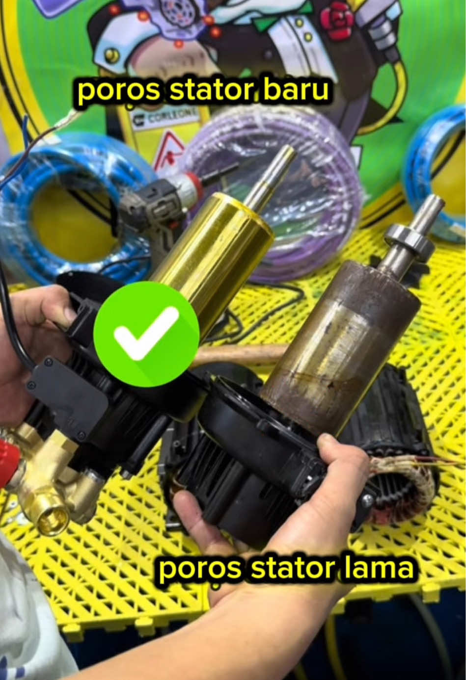 Kualitas terbaik untuk mesin G200. Bahan poros stator terbaru buat mesin Corleone🤩 #corleone #highpreassure #jetcleaner #G200 #Rill 