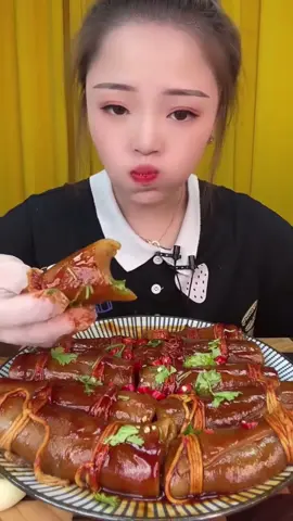 Bì cuộn mềm dẽo #asmr #mukbangasmr #food #eatingshow #캉amukbang 