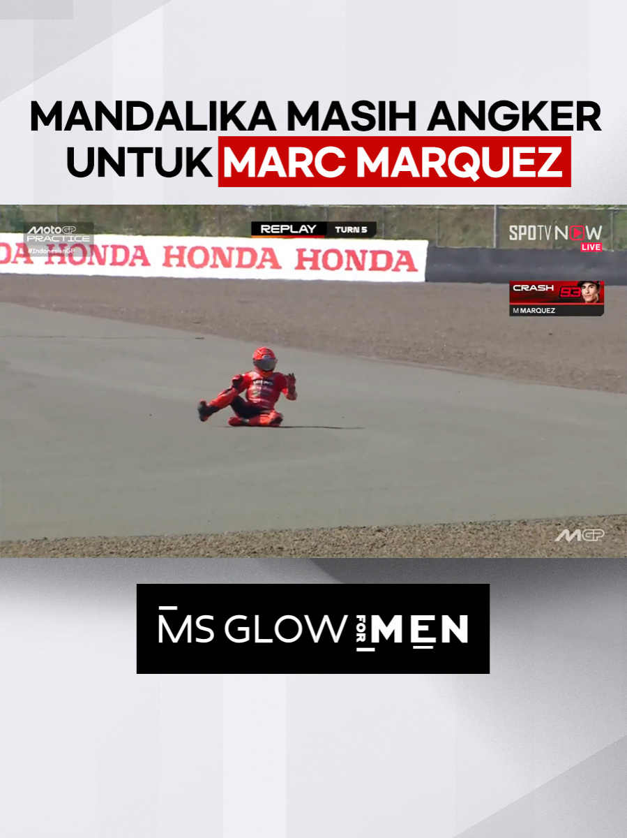 #MotoGP 🏍 - Jatoh 2x, Sirkuit Mandalika masih angker buat Marc Marquez #IndonesianGP Saksikan Balap MotoGP™ di SPOTV NOW! ⏭️ https://onelink.to/spotv_indonesia   Follow kami untuk konten EKSKLUSIF MotoGP™ lainnya! 🏍🏁 #SPOTV #SPOTVIndonesia