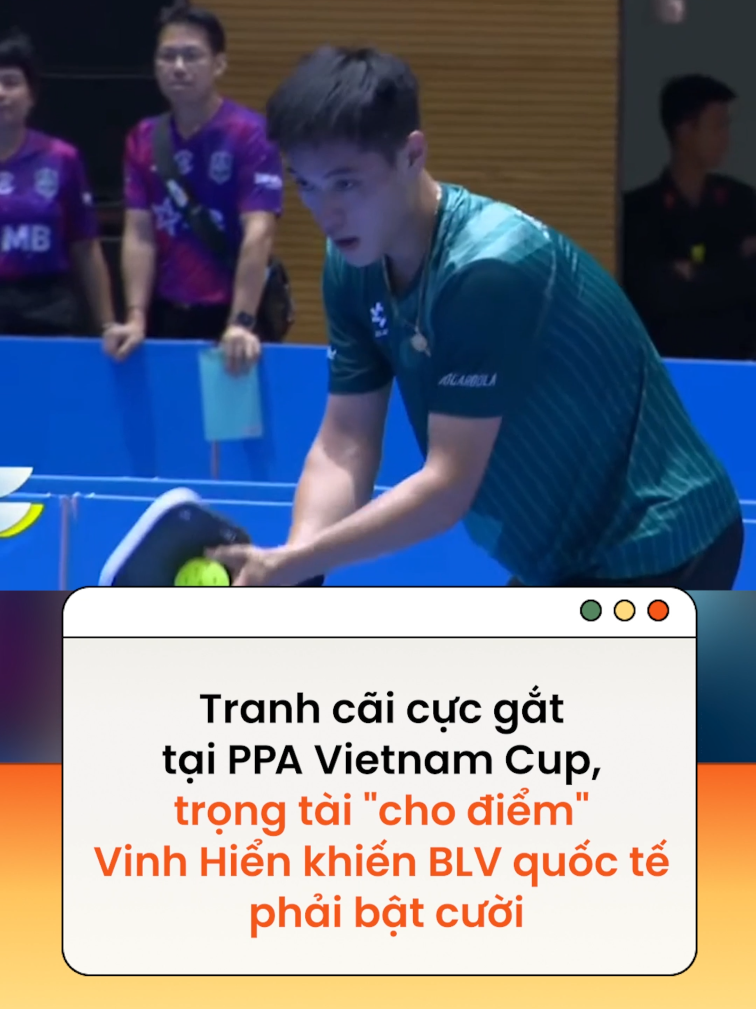 Trận bán kết đơn nam PPA Tour Asia Vietnam Cup 2025 giữa Lý Hoàng Nam và Vinh Hiển sáng ngày 3/10 tại Đà Nẵng không chỉ hấp dẫn bởi chất lượng chuyên môn mà còn nóng bởi một tình huống gây tranh cãi #news #amm  Theo Phụ nữ số