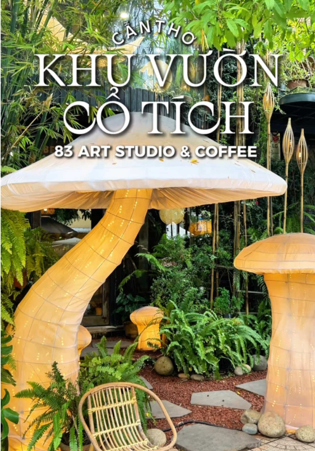 Quán cafe như bước ra từ truyện cổ tích ở Cần Thơ  #langthangcantho #83artstudiocoffee #cafecantho #65cantho #xuhuong 