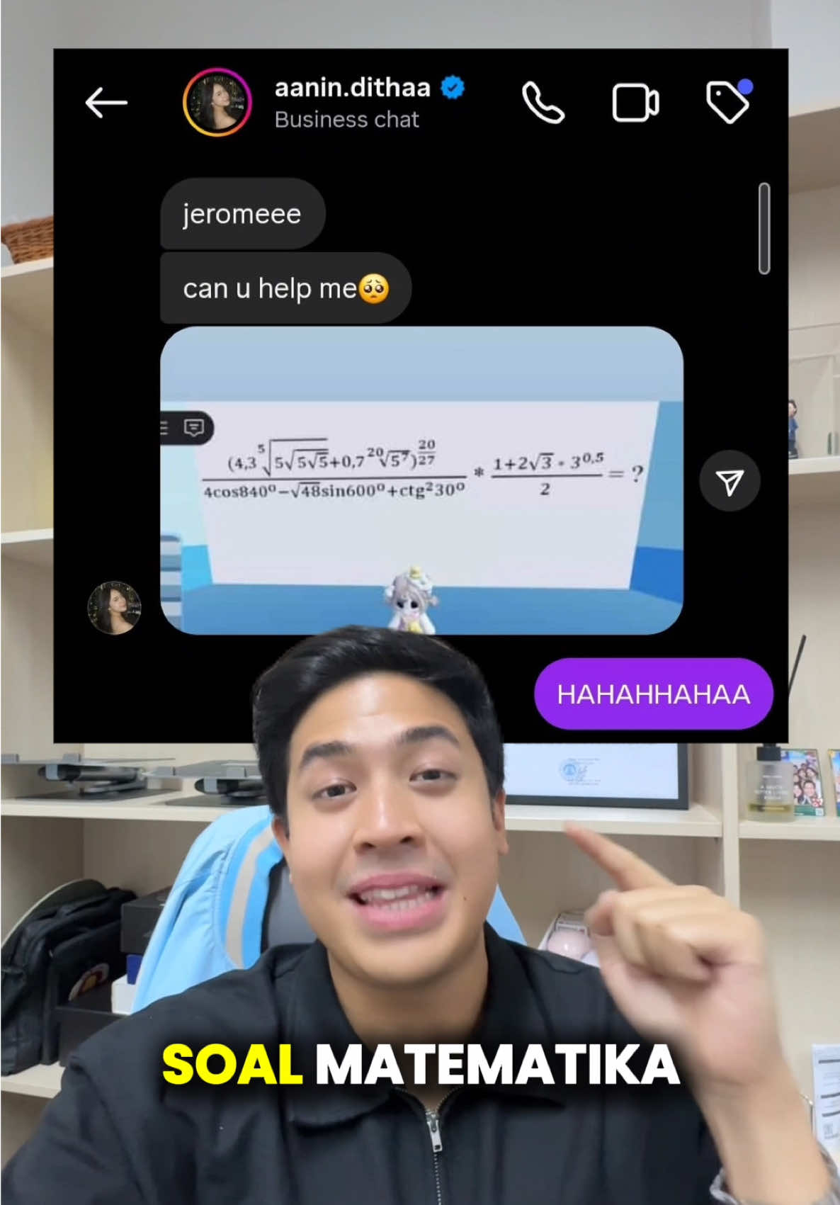 Tiba2 dapet DM dari temen buat bantuin... NGERJAIN SOAL MATEMATIKA DI ROBLOX 😭🤣 LUMAYAN PANJANGG TAPI SERUUU HAHAHA!!