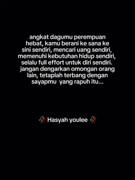 tetap semangat perempuan hebat💪#taburtuaipastiberlaku #bahagiaindirisendiri🥰🥰 #menikmatikesendirianku #fypシ゚ 