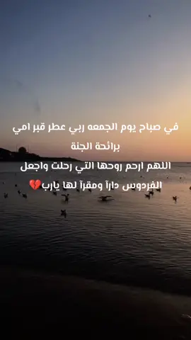 في صباح يوم الجمعه ربي عطر قبر امي برائحة الجنة  اللهم ارحم روحها التي رحلت واجعل الفردوس دارآ ومقرآ لها يارب💔 #ياأمي #أمي #احزان_لا_تنتهي #يارب❤️ 
