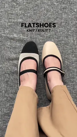 Kalau bisa milih satu bakal pilih apa? #flatshoes #knit  