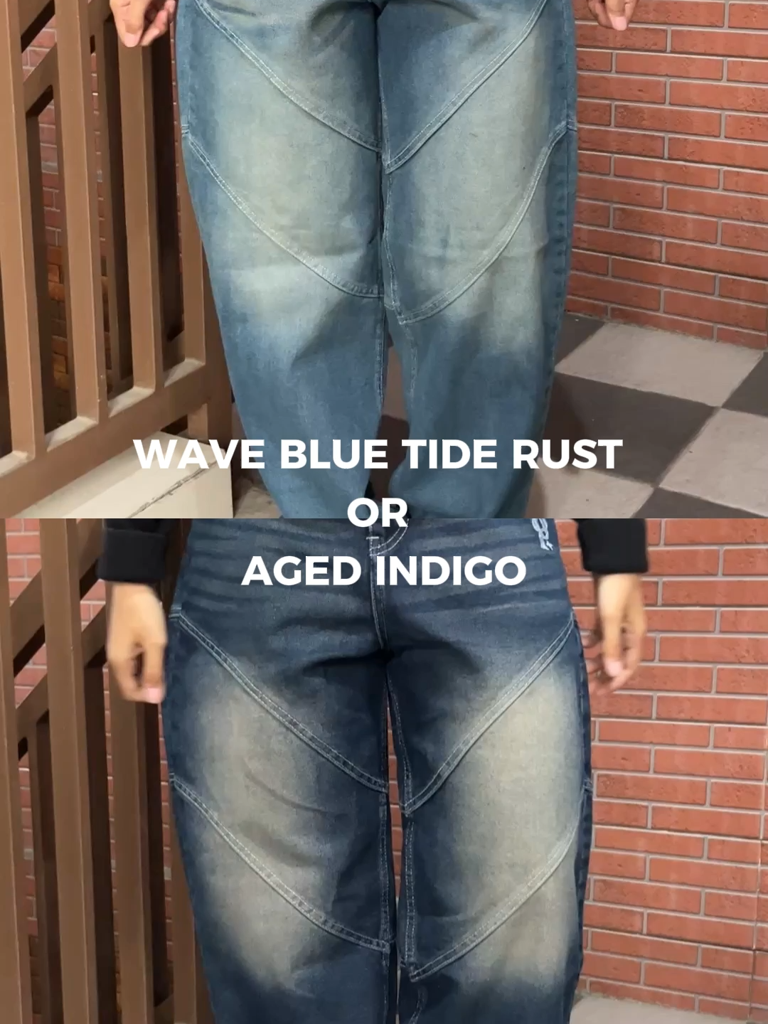 Blue Tide Rust ⚡ atau Aged Blue 🌊 , denim mana yang paling lo banget? #pluviophile #pluviophilelive #pluviophilestyle #streetwear #madnessmind