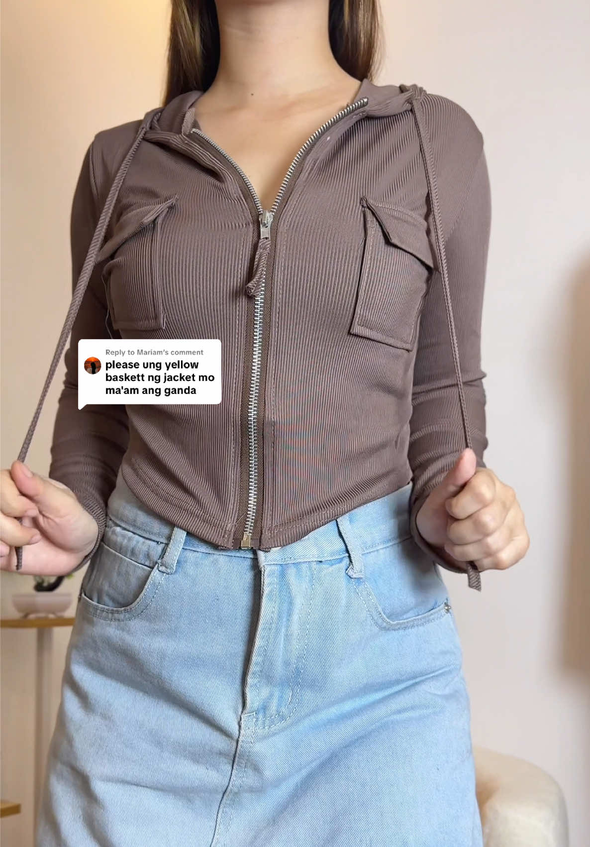 Replying to @Mariam hoodie long sleeve top for women! #top #longsleevetop #topforwomen 