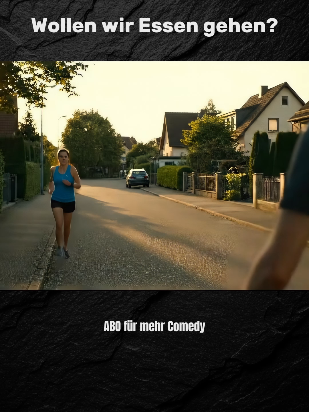 Er wollte nur zusammen gehen.😂#witzig #comedy Er fragt eine Frau, welche älter ist als sie, ob sie zusammen essen gehen sollen. Die Antwort hört sich erst nach einer Abfuhr an, aber dann dreht sich alles und er löst die Sketch auf. #flirten #anmachsprüche #joggen #viral #lustigesprüche #familie