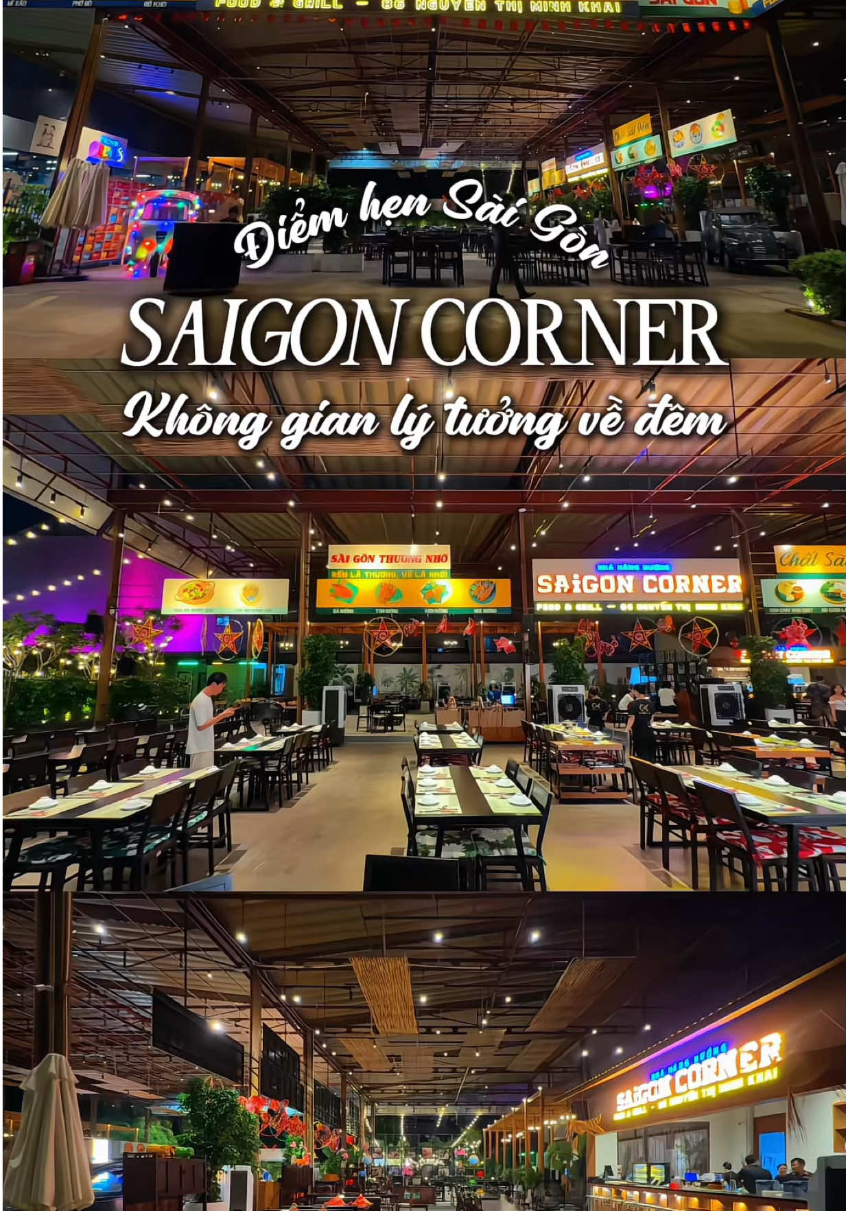 Khu tổ hợp quán ăn, cafe, khu vui chơi mới toanh ngay trung tâm quận 1 #saigoncorner #globalx #diemhensaigon #amthucngonsaigon #cafe #saigon #huongnoilamphim 