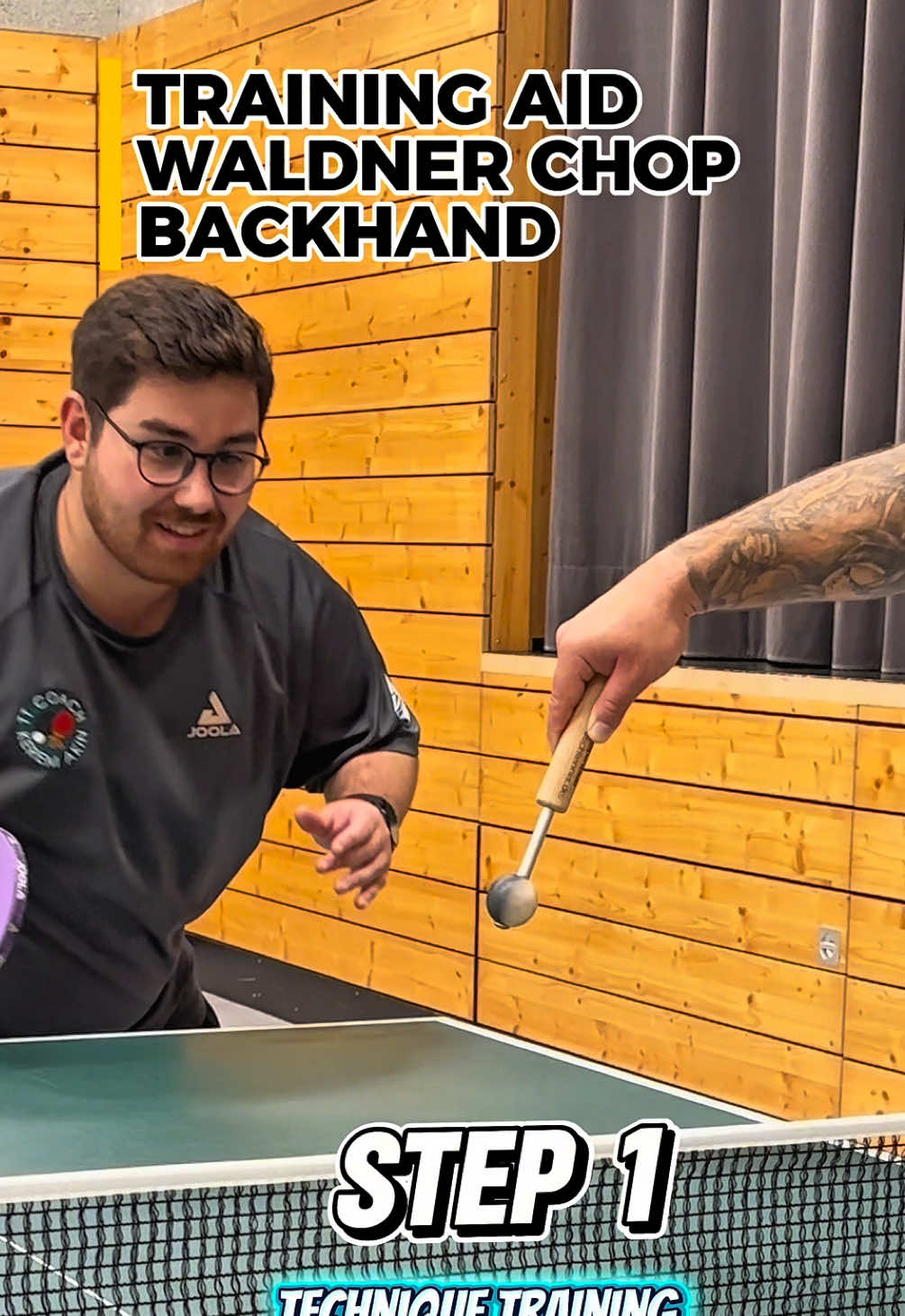 Backhand Waldner Chop 👨🏽‍🏫 #tischtennis #tabletennis #ttcoachakin #waldnerchop #fyi 