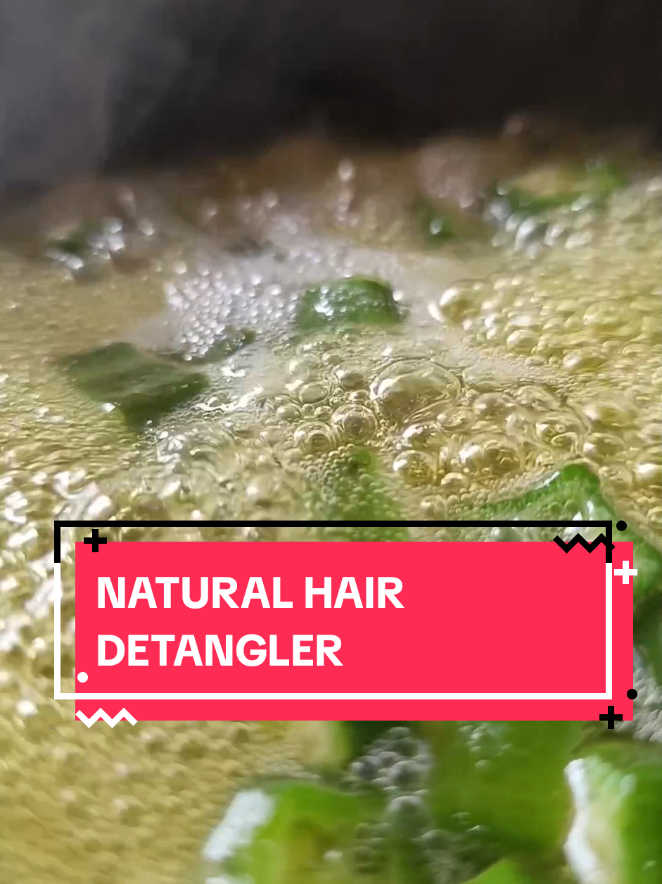 How to make okra gel for hair. #okragel #hairgrowth #hairloss #hairdetangler #naturalrecipe 