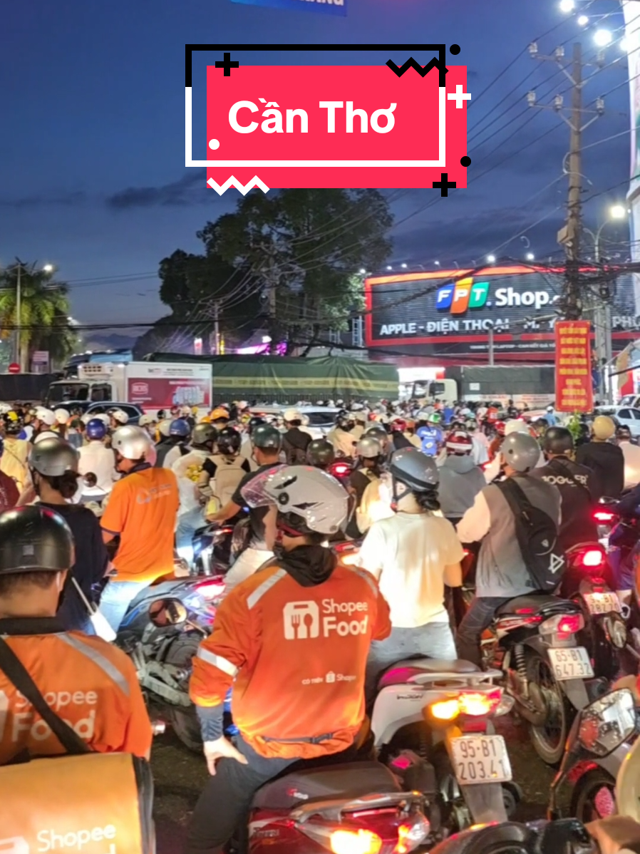 Cần Thơ nay kẹt xe khủng khiếp luôn #cantho #65cantho 