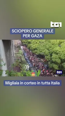 #Sciopero generale oggi indetto da #Cgil e #Usb a sostegno della Global Sumud #Flotilla. L’agitazione coinvolge lavoratori pubblici e privati di scuola, sanità, trasporti pubblici. Cortei in tutta Italia. Per il Garante l’agitazione “è illegittima perché senza preavviso”. Cgil impugna e conferma lo sciopero. #Landini: “Fieri delle piazze piene, siamo in 100mila”. Il ministro dei Trasporti #Salvini: “Prevalga il buonsenso o reagiremo”. #Tg1 Giulia Serenelli 